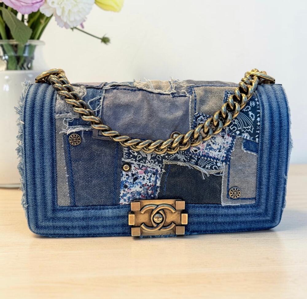 Chanel Denim Patch Boy Bag